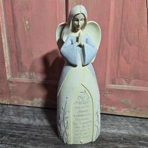 Angel Figurine Lord's‎ Prayer Our Father Karen Hahn 2008 Foundations by Enesco